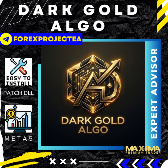 Expert Advisor Dark Gold Algo v1.0 Meta5 Patch DLL Mudah Instal, Robot Trading Emas Futuristik
