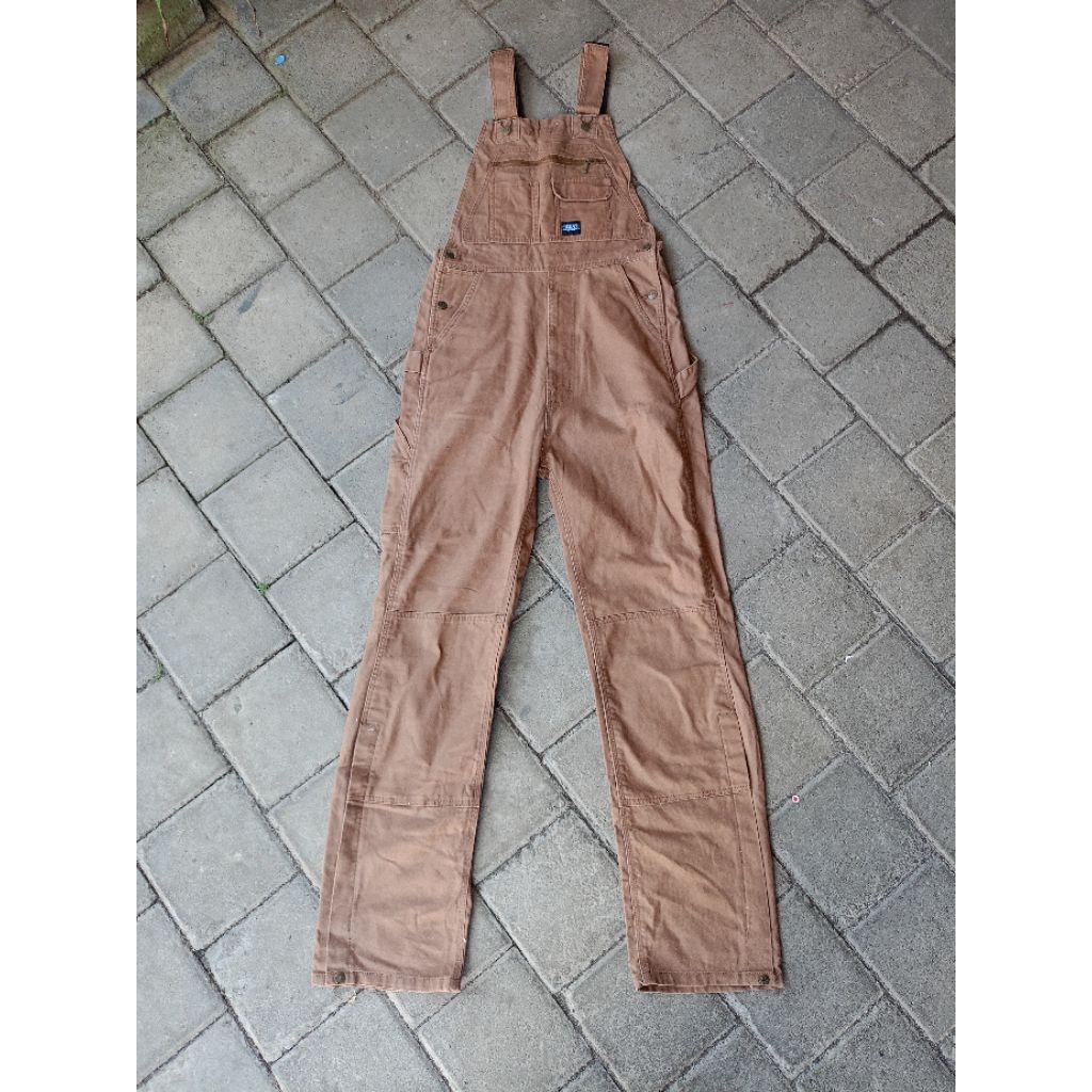 KEY Brown Duck Canvas Double knee Overall Carpenter