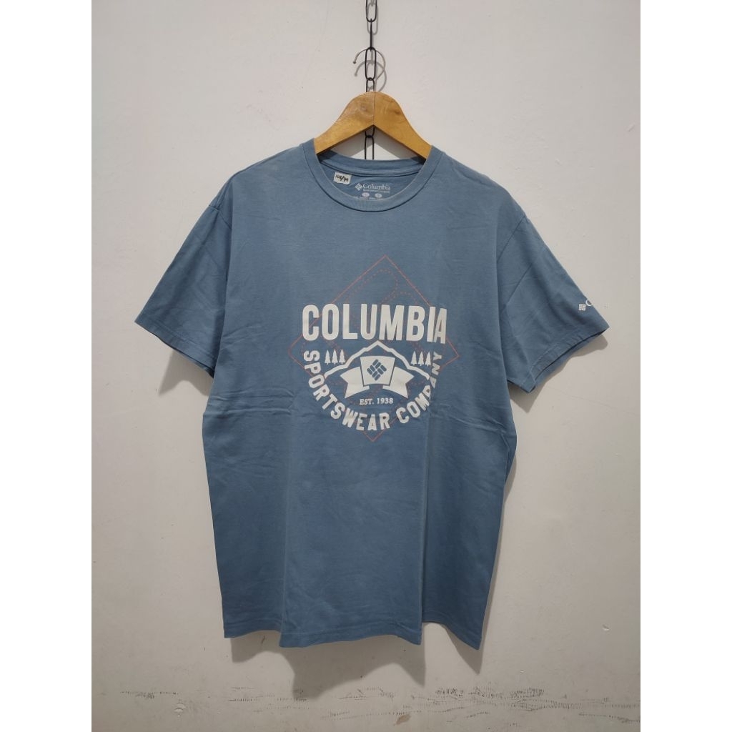 T-SHIRT COLUMBIA ORIGINAL SECOND BIRU