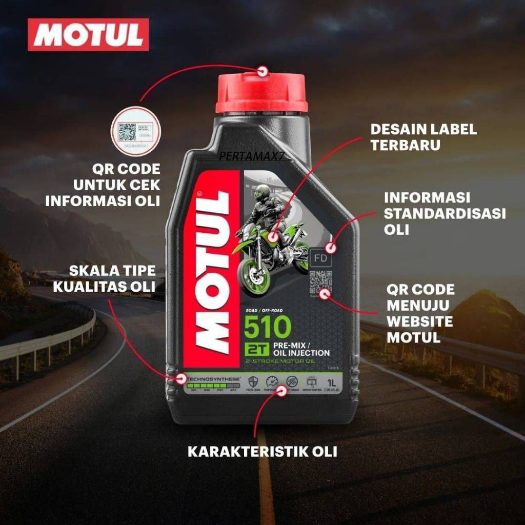 OLI SAMPING MOTUL 510 OLI MOTOR 2 TAK MOTUL ORIGINAL.OLI ORIGINAL MOTUL 510 OLI MOTOR NINJA RX KING 