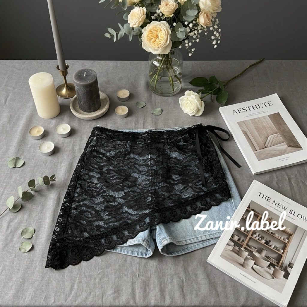 Lace Skirt Rok Korea