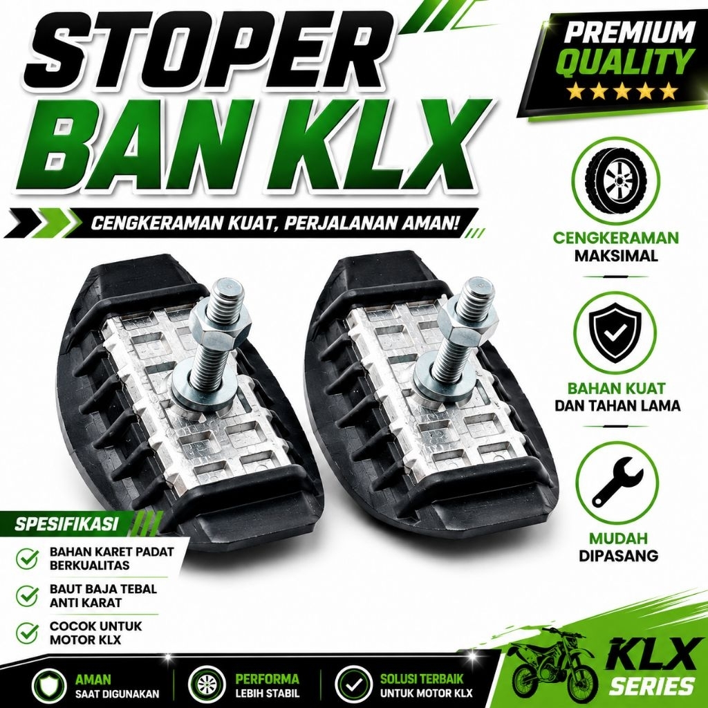 Stopper Ban Trail Klx StoperKlx Stoper Crf Stoper Ban Crf Alumunium Karet