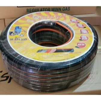 SELANG GAS SOLID HITAM 5 LAPIS MEREK SOLID/ SELANG GAS LPG
