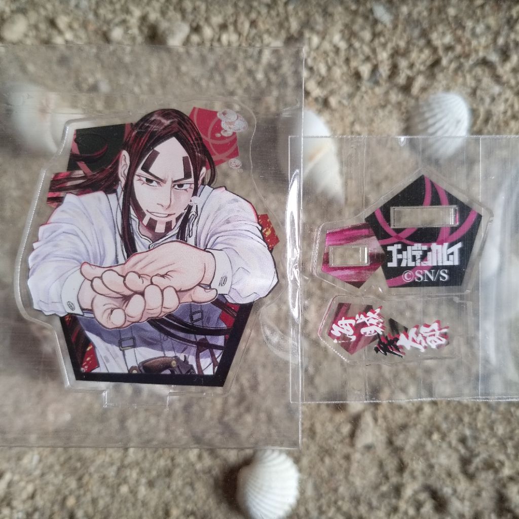 (UPDATE) Bungou Stray Dogs Jojo Bizarre Golden Kamuy Durarara keychain akrilik rubber official