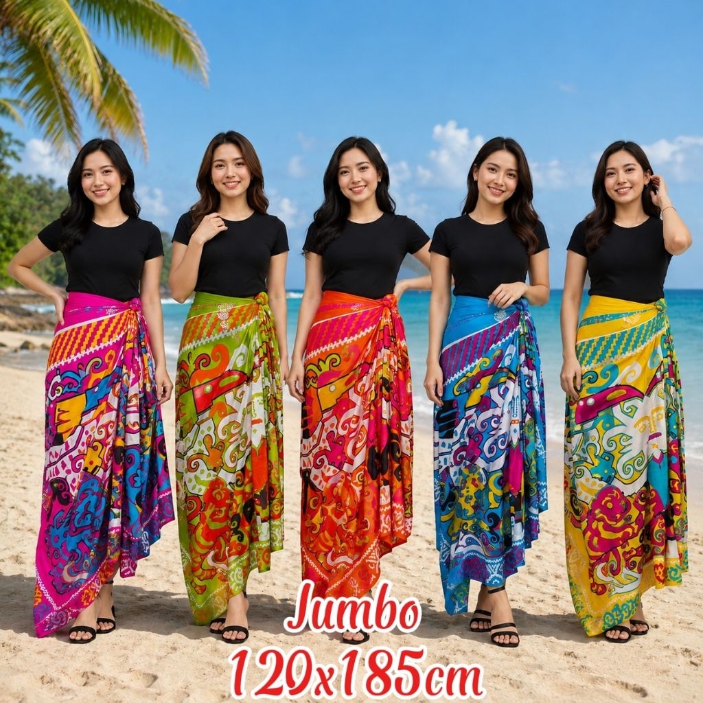 Kain Bali Jumbo Kalimantan - Kain Murah - Selimut - Sarung Bali