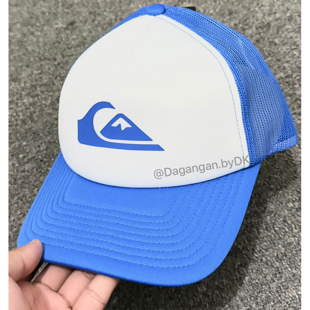 Topi Quiksilver Trucker Cap Original 100% Blue White