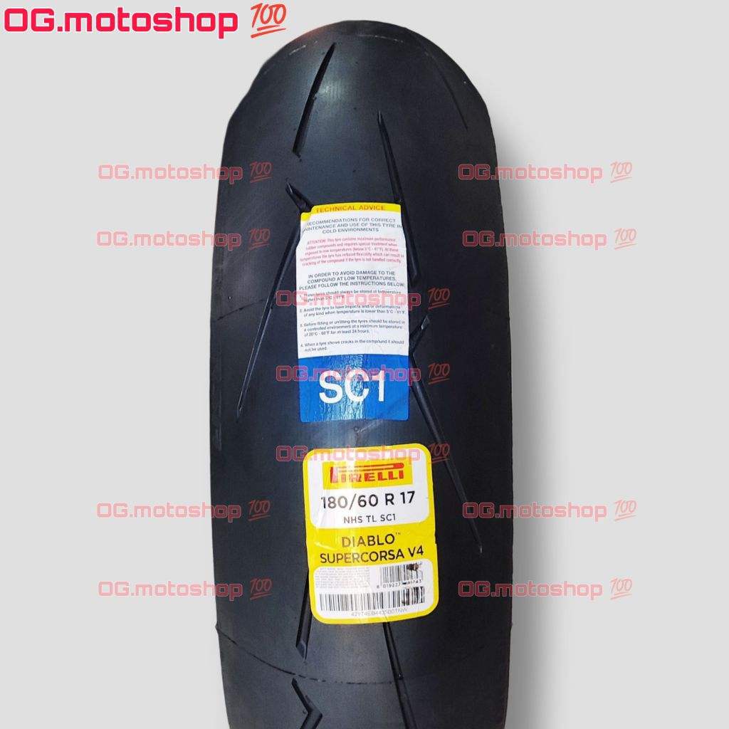 Ban Pirelli Diablo Supercorsa V4 180/60-17 SC1 ZX25R ZX25RR ZX4RR R6 ZX6R ZX636 Z800 ER6N
