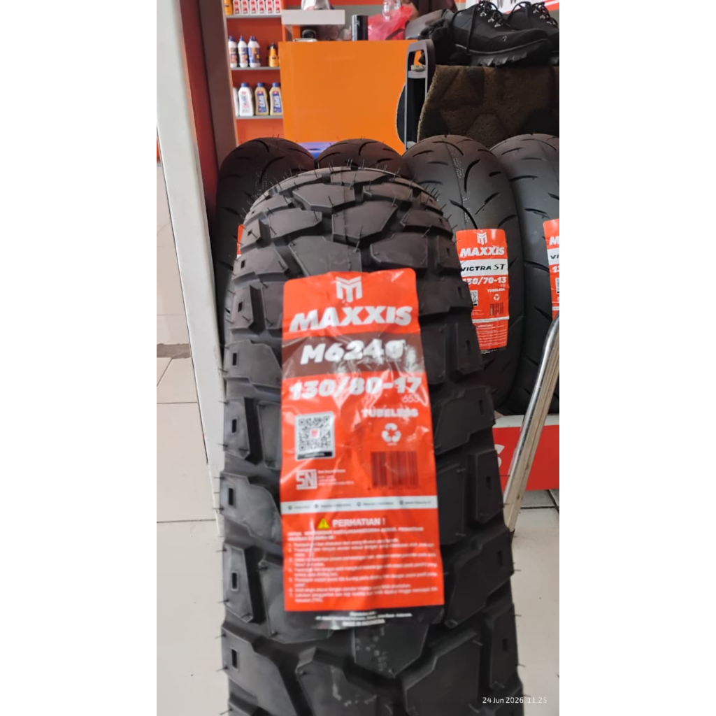 SNI Ban Motor MAXXIS M6240 { 130/80-17 } Ban Motor Dapat Digunakan di motor Sport/Trail Dengan Velg 