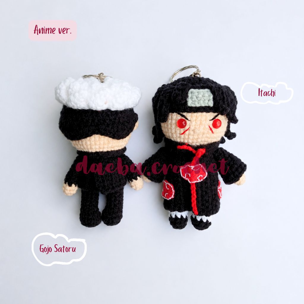 [Keychain] Anime Crochet Amigurumi Karakter