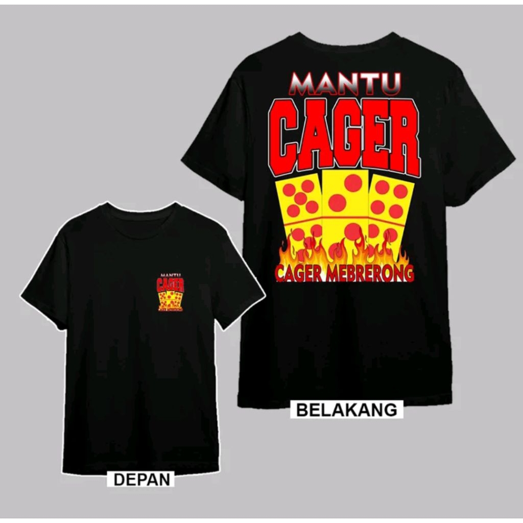 Kaos Distro Mantu Cager Cager Mebrerong Kaos T-shirt Unisex