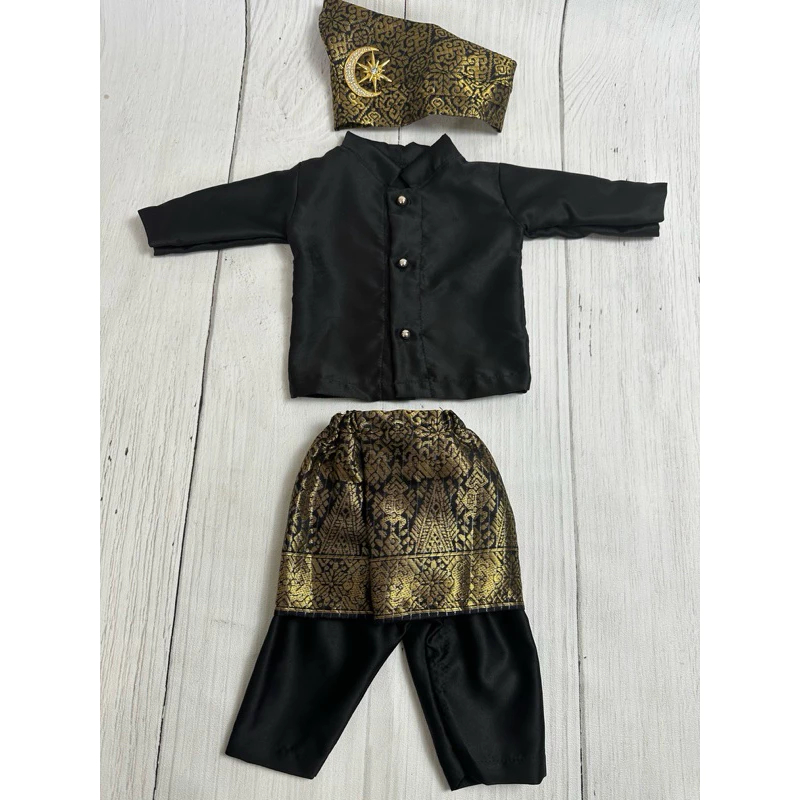 Baju Adat Melayu Bayi Newborn & Anak Premium | Kostum Photoshoot Bayi | Setelan Melayu Laki-Laki