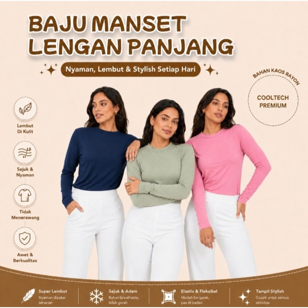Dazen Vol 2 Baju Manset Lengan Panjang