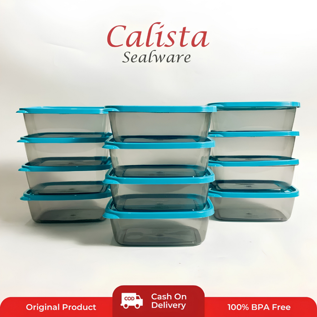 [CALISTA] Calista Food Container Wadah Mealprep Anti Tumpah Furano Smoke Isi 6 Pcs
