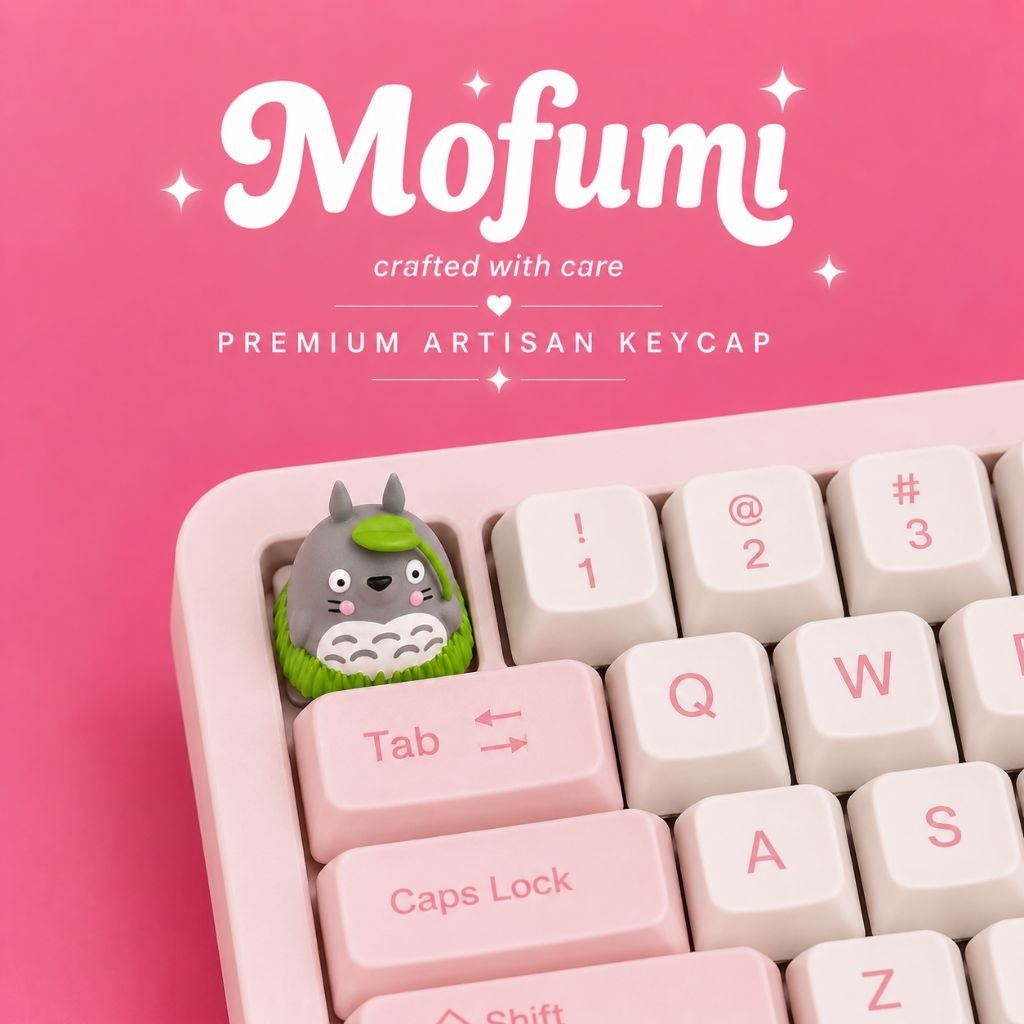 Totoro Artisan Keycap – Handmade Resin Keycap