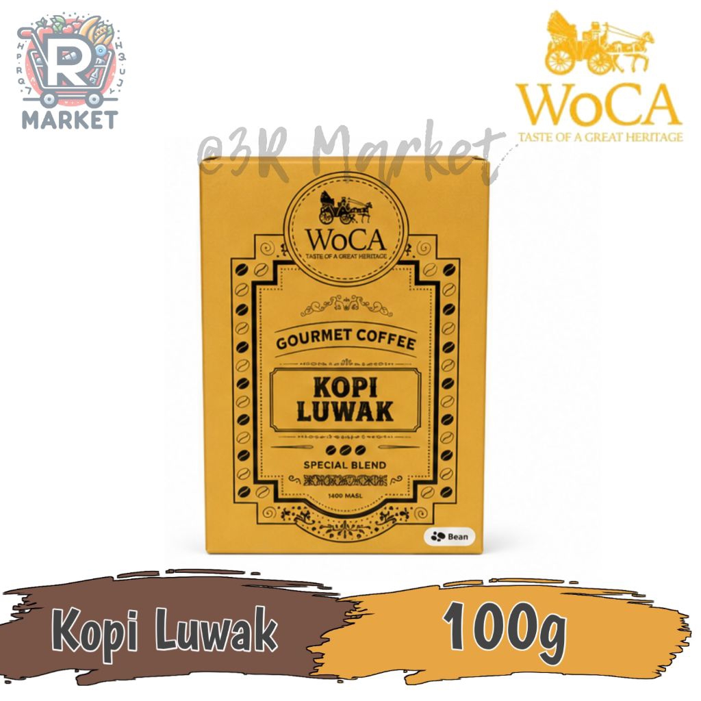 Woca Gourmet Coffee Kopi Luwak Spesial Blend Bean