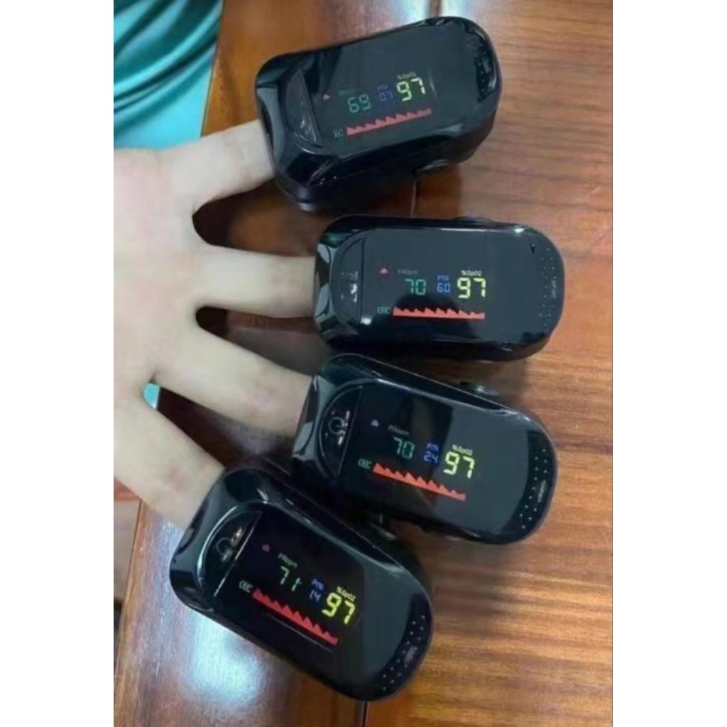 PULSE OXIMETER FINGERPRINT SP02 HITAM