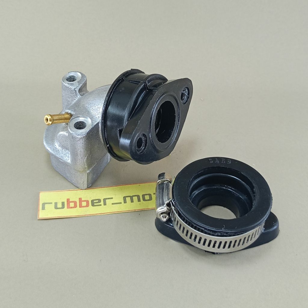 Karet sambungan Adaptor intek mio robahan pasang di karbu supra/grand/karisma/Supra X125