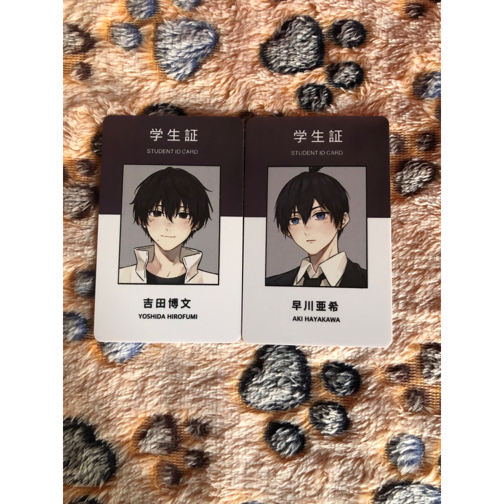 STUDENT ID CARD CHAINSAW MAN CSW AKI HAYAKAWA YOSHIDA HIROFUMI FANMERCH