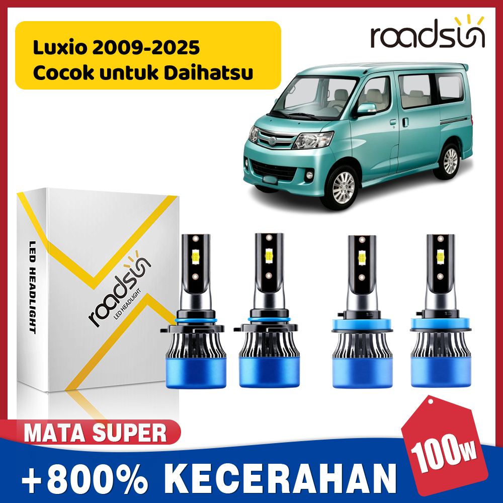 Cocok untuk Daihatsu Luxio 2009-2025 Led Lampu Depan Mobil Bohlam Lampu Jauh Lampu Dekat Lampu kabut