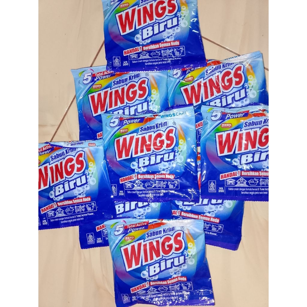 Sabun Colek Wings biru WB350/SABUN WINGS COLEK 1000an