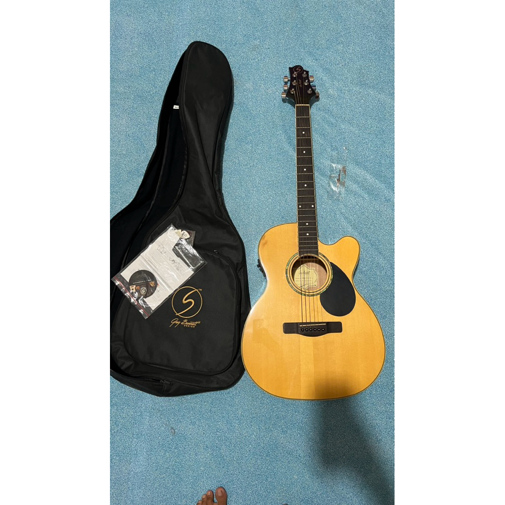 gitar akustik top solid samick gom120sc