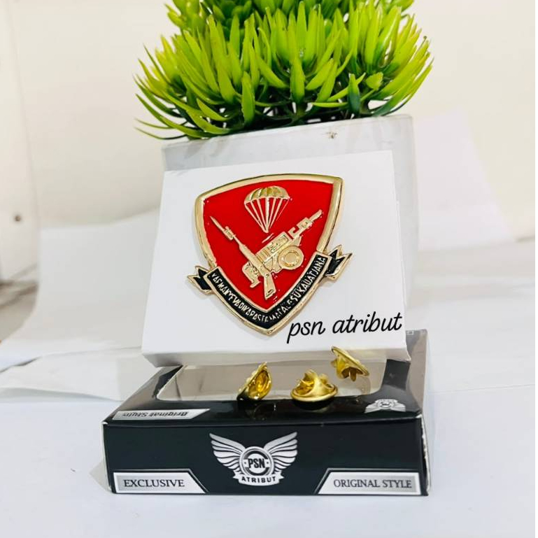 EMBLEM BARET TNI PASKHAS KOPASGAT BAHAN LOGAM ERKUALITAS