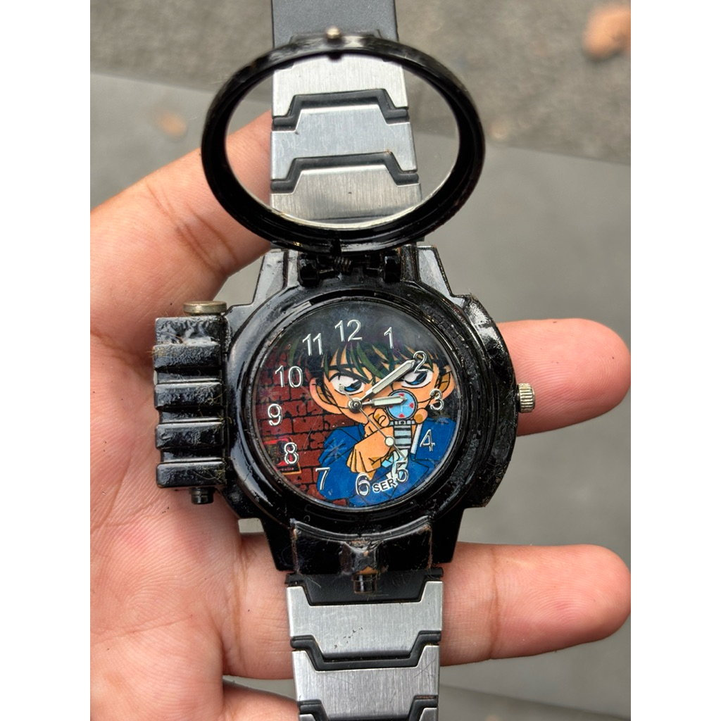 JAM TANGAN DETECTIVE CONAN FLIP VTG