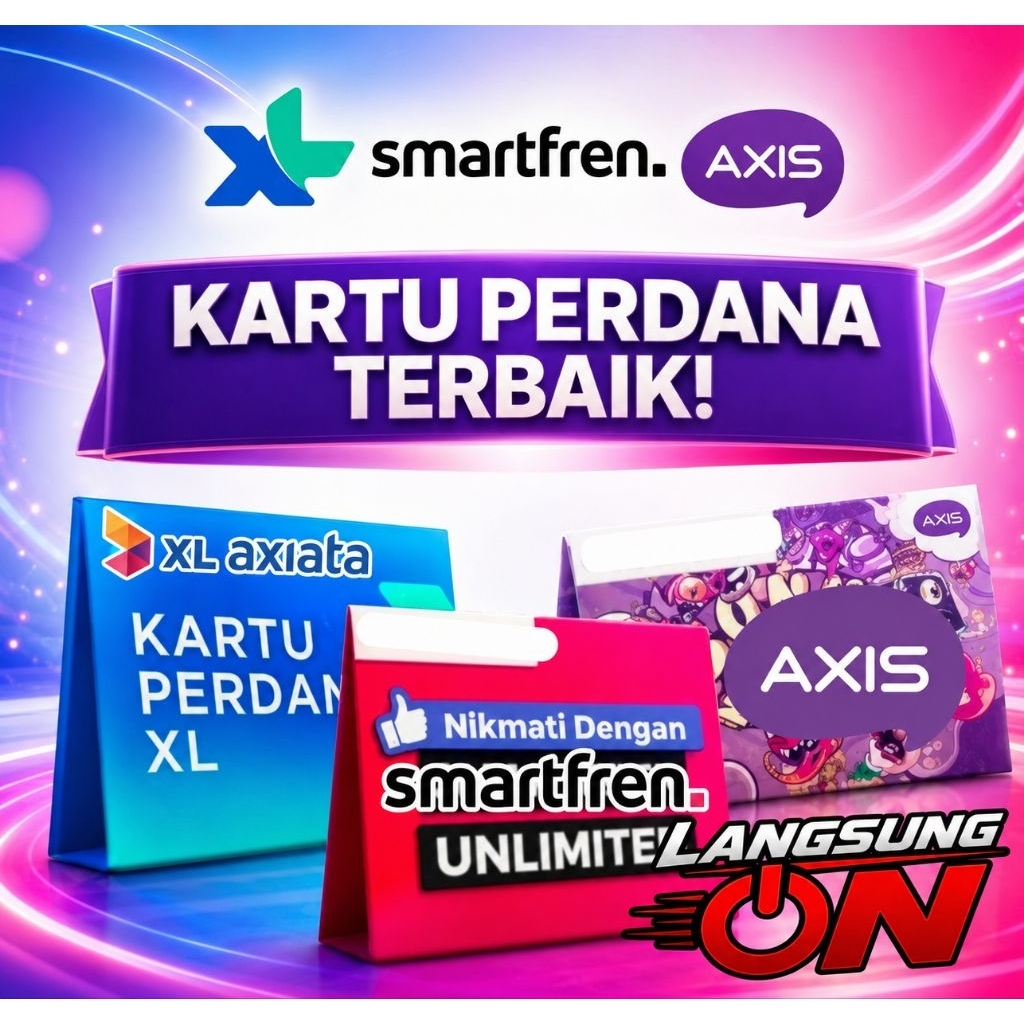 Kartu Perdana XLSMART AXIS nasional Tanpa injek Kuota