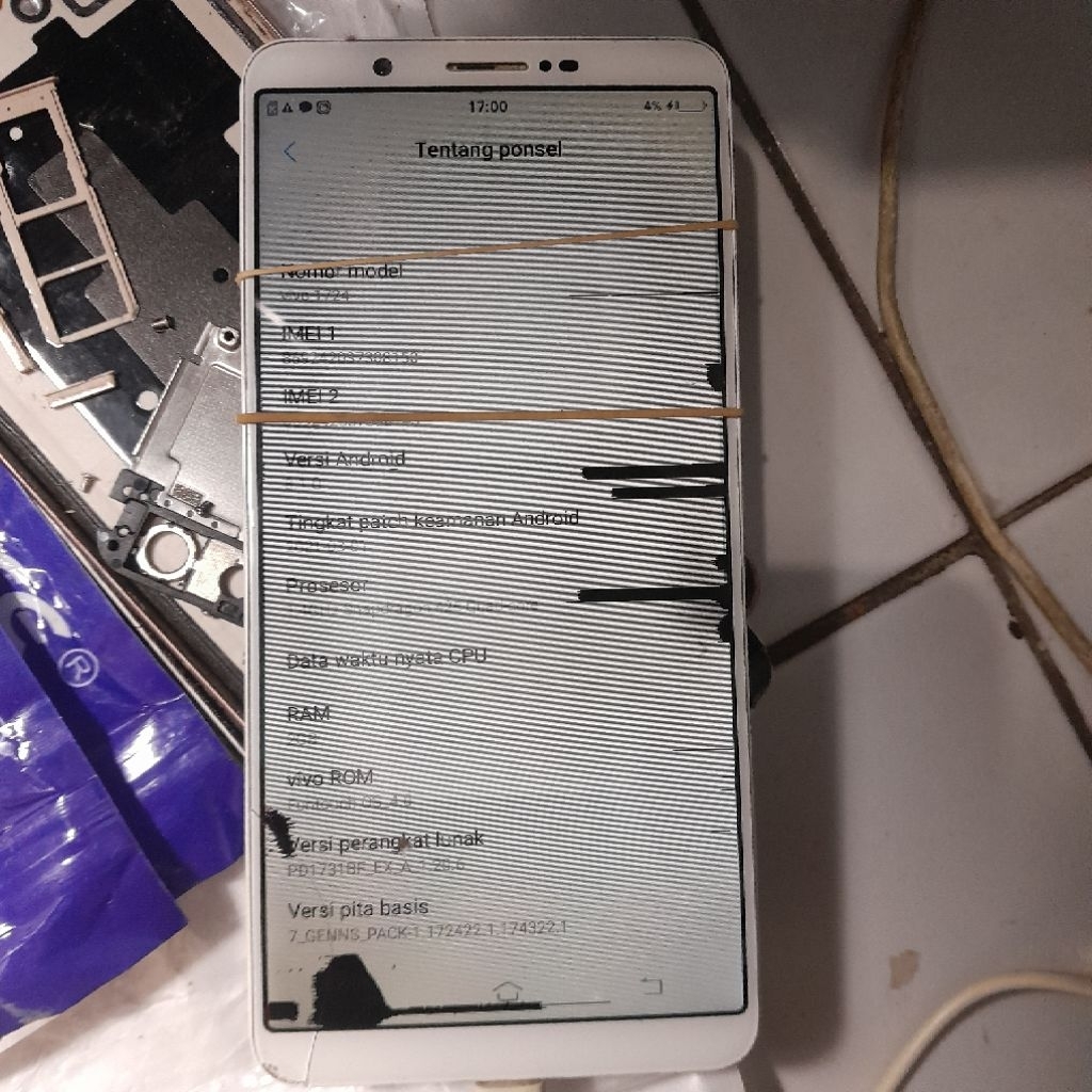 UNIT MESIN VIVO Y71 TINGGAL NAIK LCD ORIGINAL CABUTAN