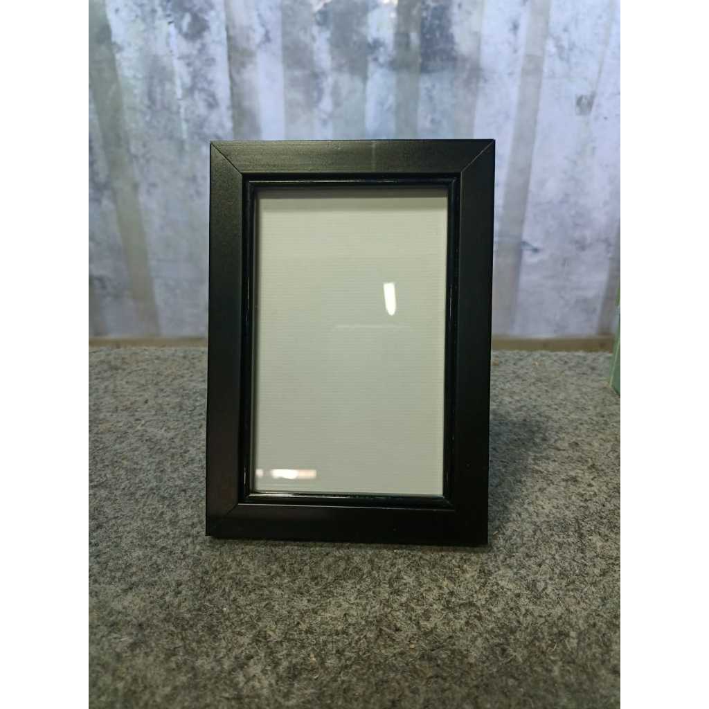 S.A.Frame | Bingkai Foto/Pigura Kayu Hitam Minimalis 4R