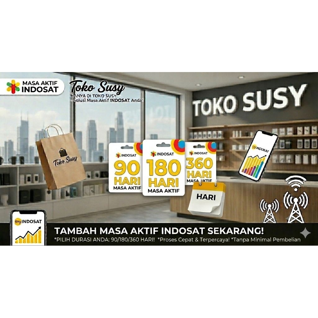 MASA AKTIF KARTU INDOSAT 90HARI 180HARI 360HARI