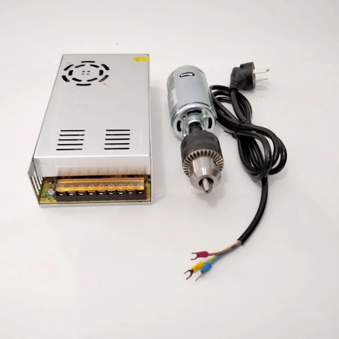 Paket Dinamo DC 997 + Electric Drill B16 (1.5–13mm) + Power Supply 24V 15A (360W)