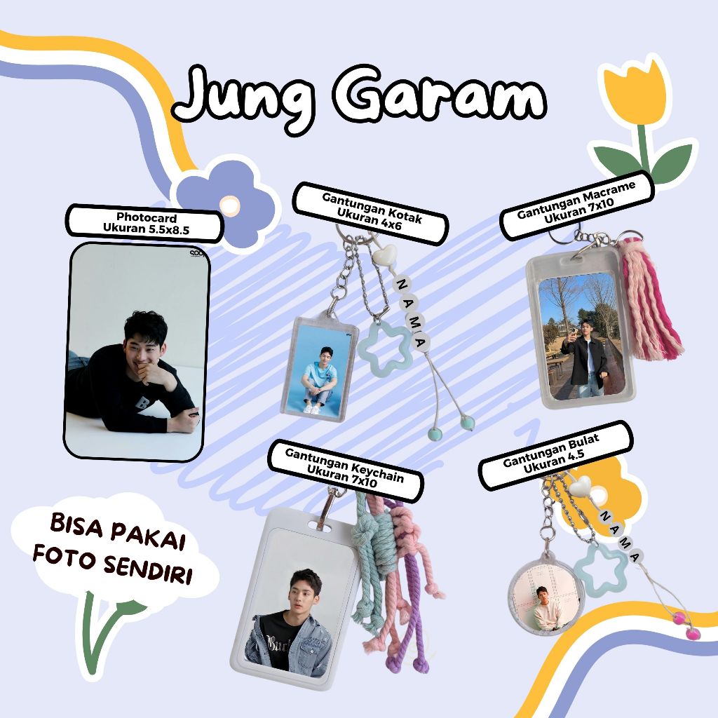 JUNG GARAM I PHOTOCARD I PHOTOSTRIP I GANTUNGAN KUNCI I KALENDER I DRAKOR I DRACIN I DRAMASHORT