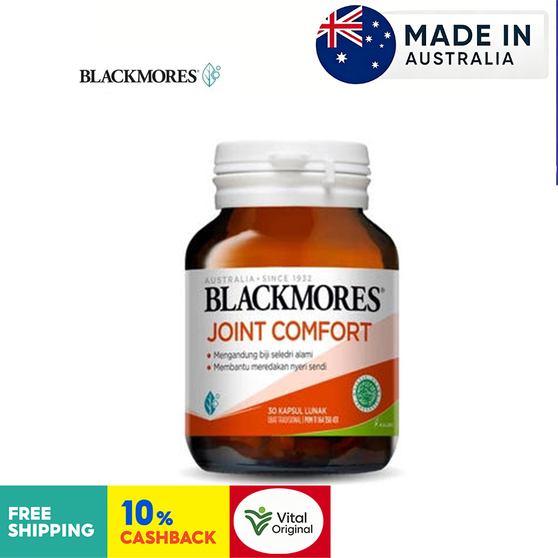Blackmores Joint Comfort 30 Kapsul Lunak Biji Seledri Alami Asli Australia BPOM Kalbe Meredakan Nyer