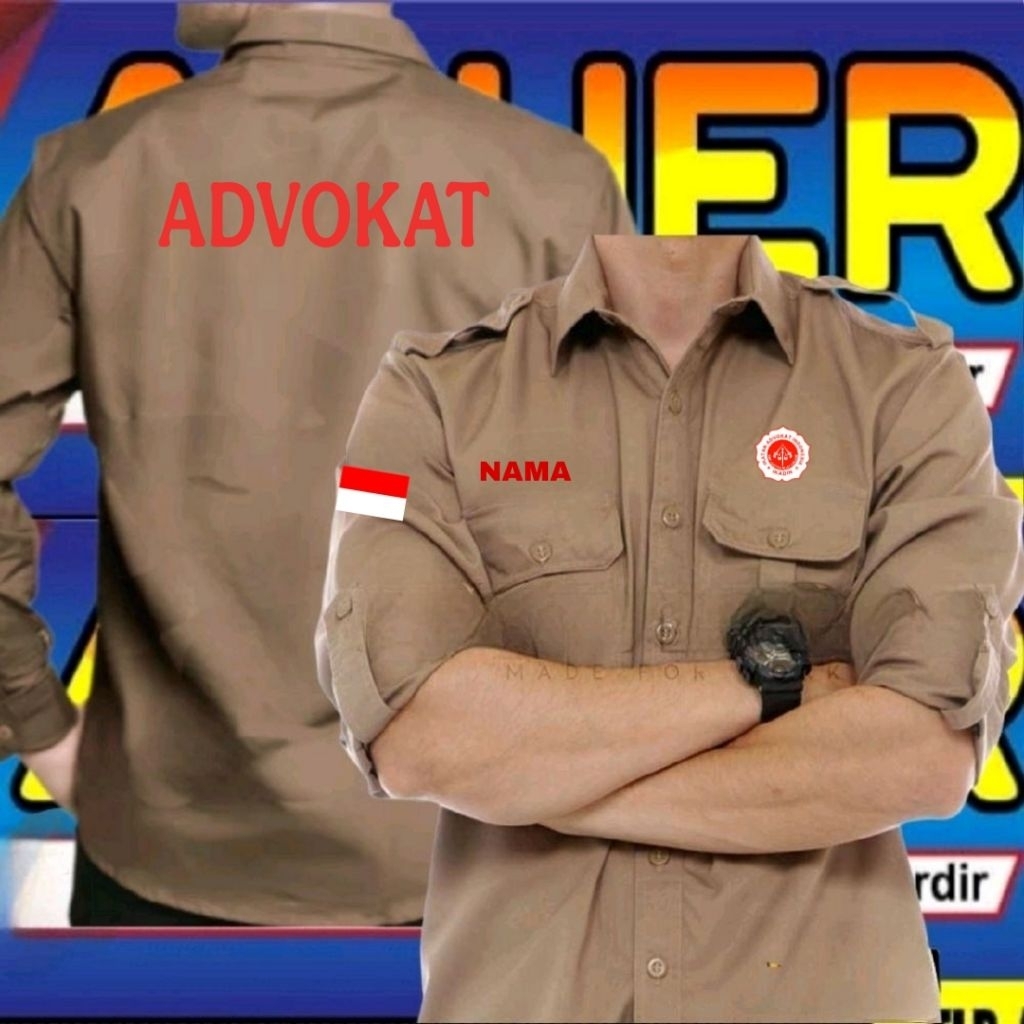 ready warna coklat kemeja Ikadin baju ikadin seragam Ikadin pdh Ikadin kemeja kerja Ikadin baju kerj