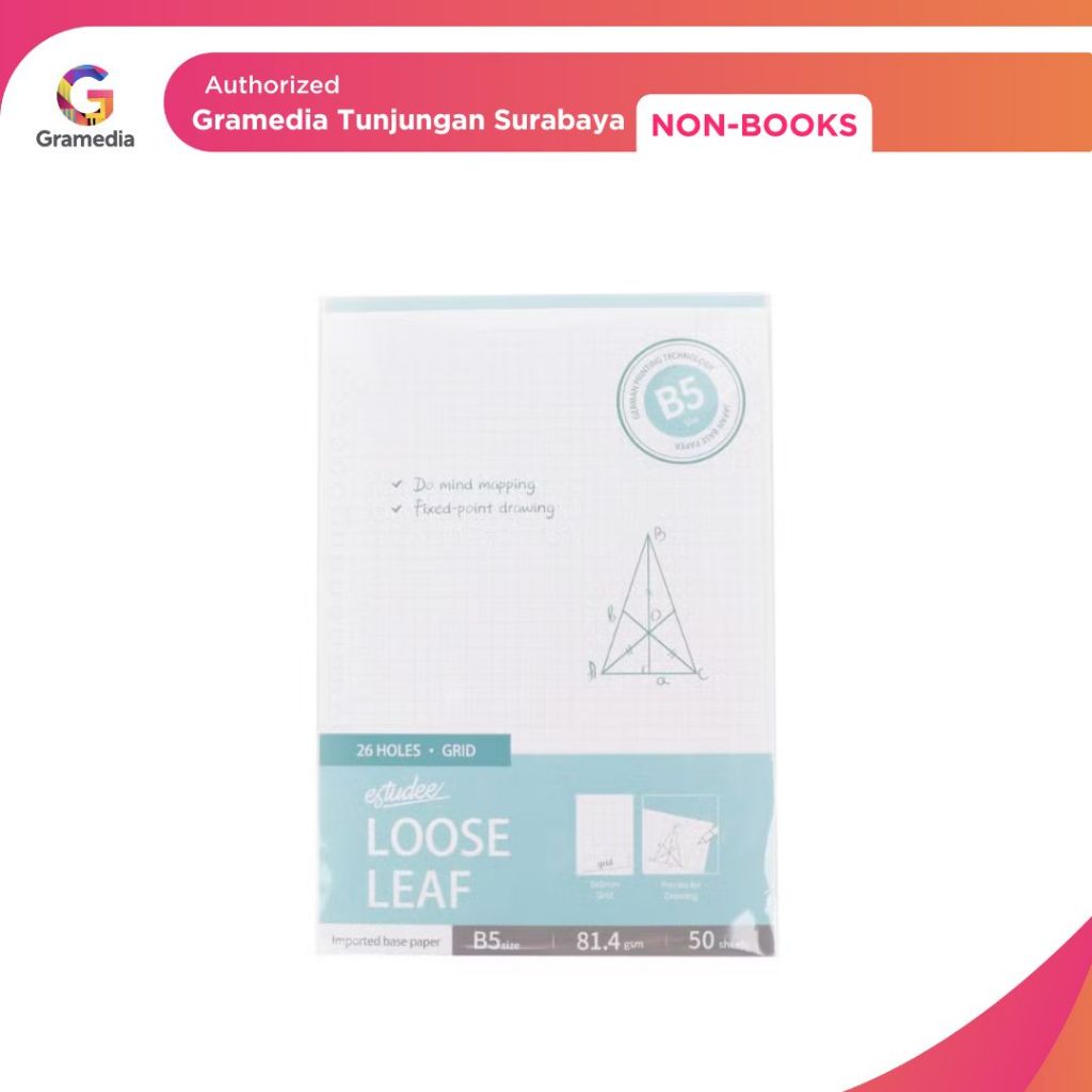 Gramedia Tunjungan : Loose Leaf Estudee Premium - Grid B5