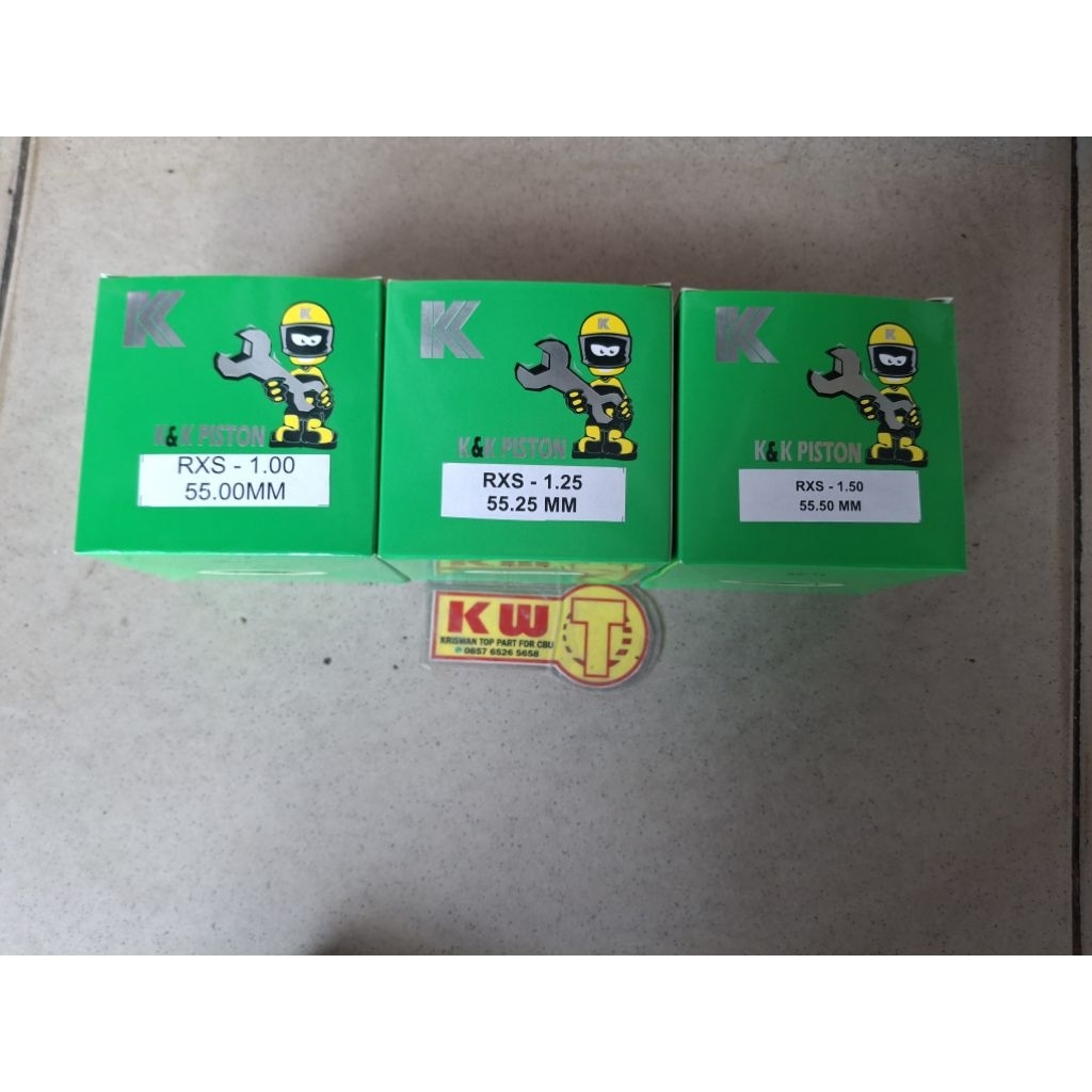 piston rxs OS 0 sampai 200 merek knk made in malaysia japan
