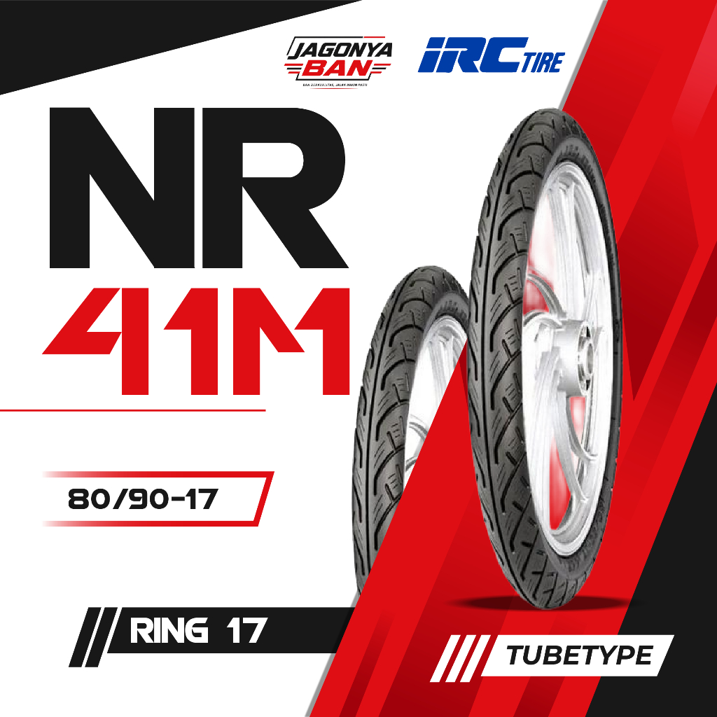 Ban Motor IRC NR 41 80/90-17 NR41 Tubetype Ban Luar Revo Supra Jupiter Vega