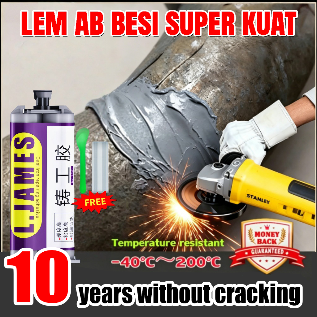 Lem besi super kuat tahan panas lem ab lem sealent anti bocor dan rembes knalpot bocor lem epoxy pvc
