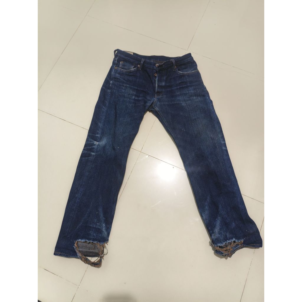 casey jeans 17oz brown weft