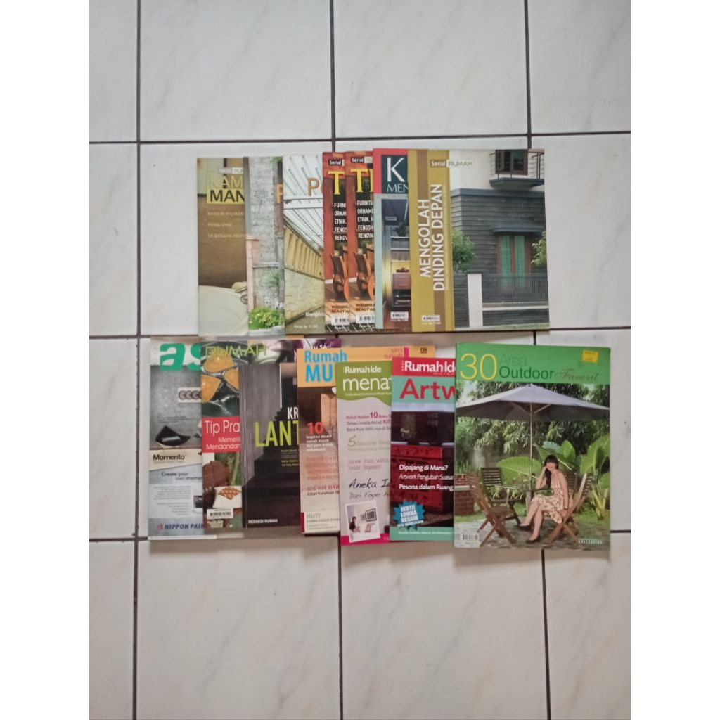 Majalah Serial Rumah | Home Collection | Seri Rumah Ide | Kreasi Lantai | Griya Asri |