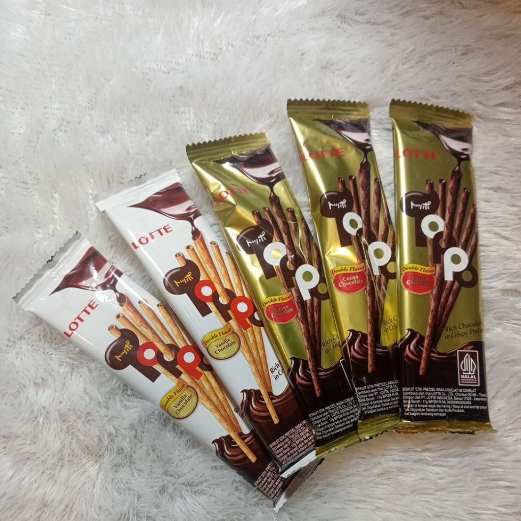 *nadha.store* 5 pcs Toppo Lotte coklat vanilla stik