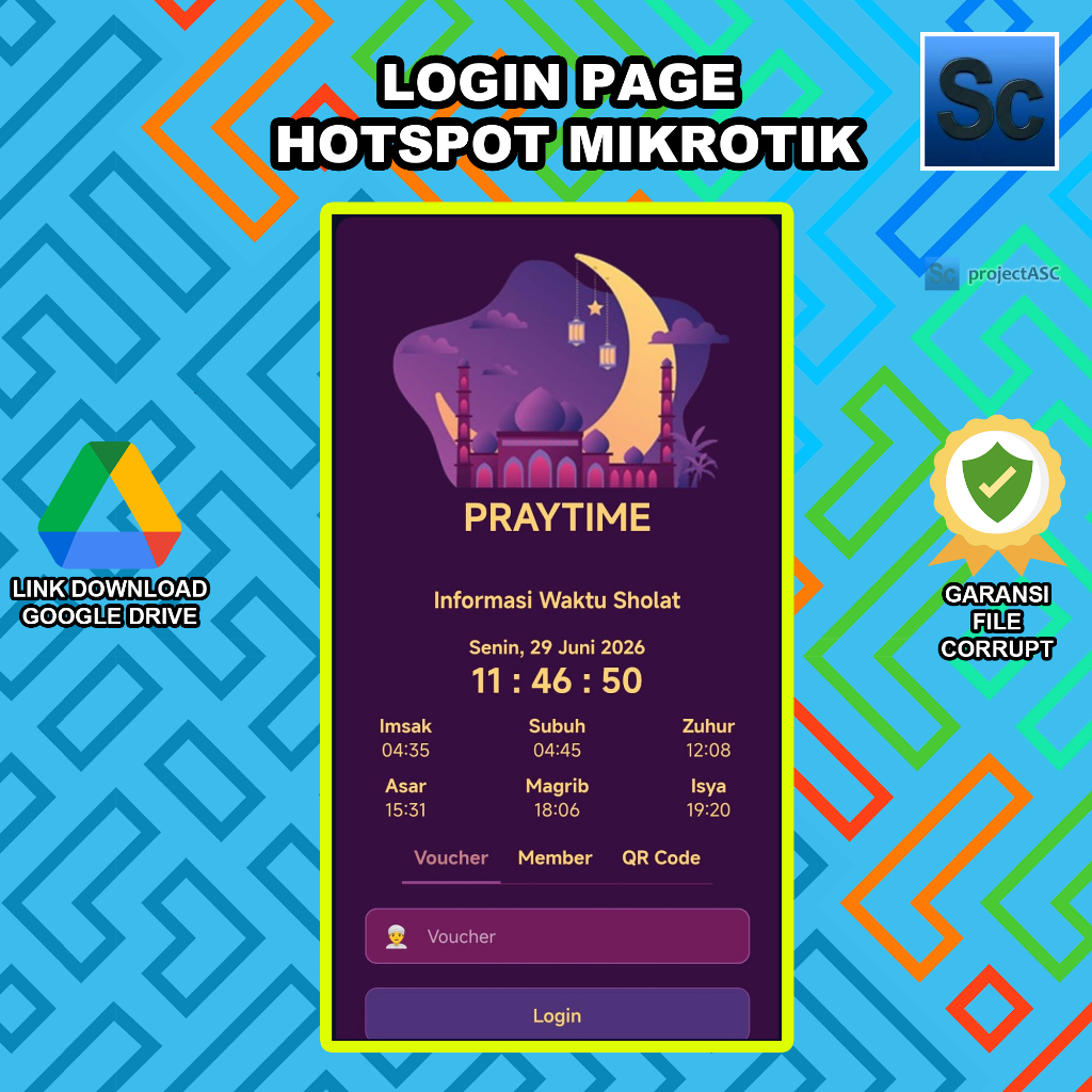 Login Page Hotspot Mikrotik | Usaha Voucher Internet | Praytime