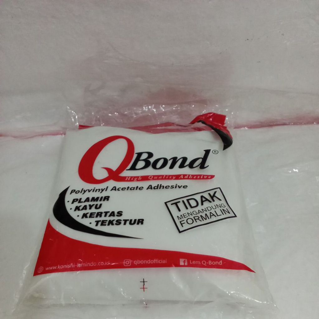 QBOND Lem Putih PVAC Serbaguna Lem Kayu Plamir 350gr