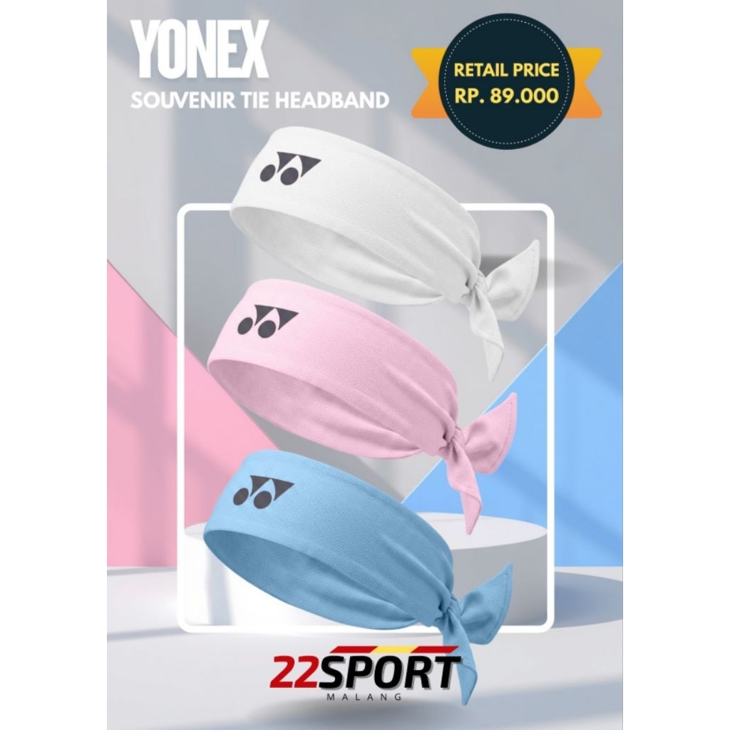 Headband Ikat Tie Headband Yonex Original
