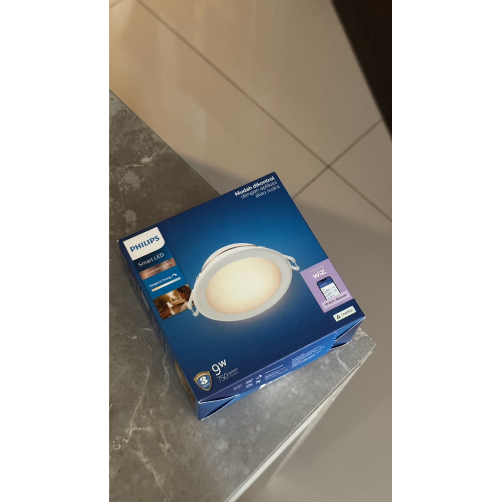 lampu smart led philips wiz 9w