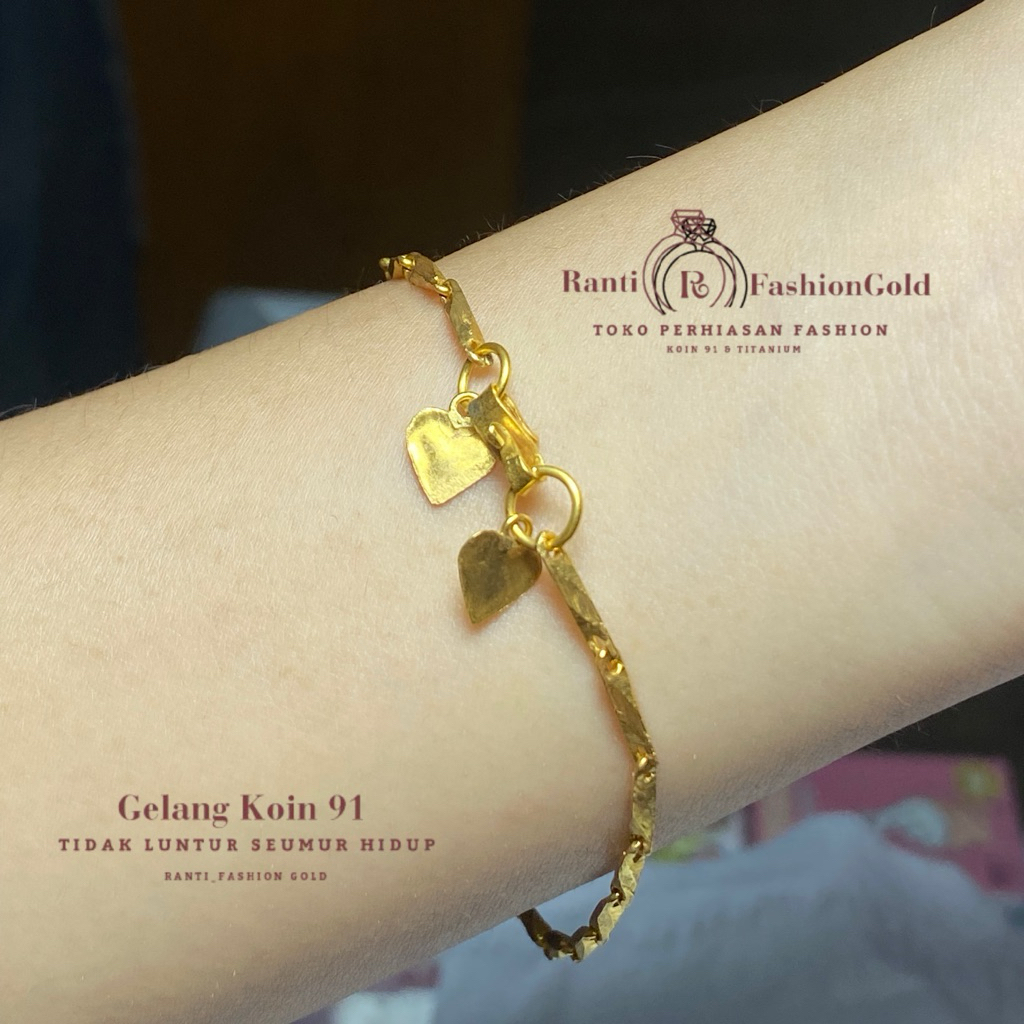 Gelang Padi Kuning Mas