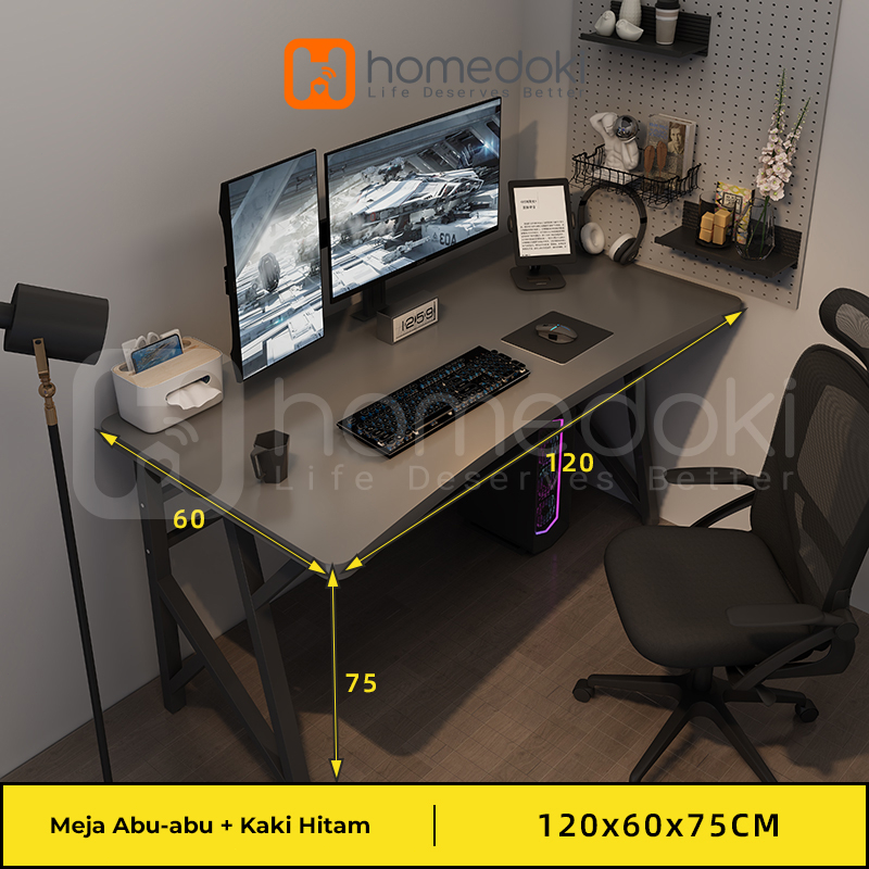 Homedoki Meja Komputer Meja Kerja Meja Kantor Minimalis Meja Bel