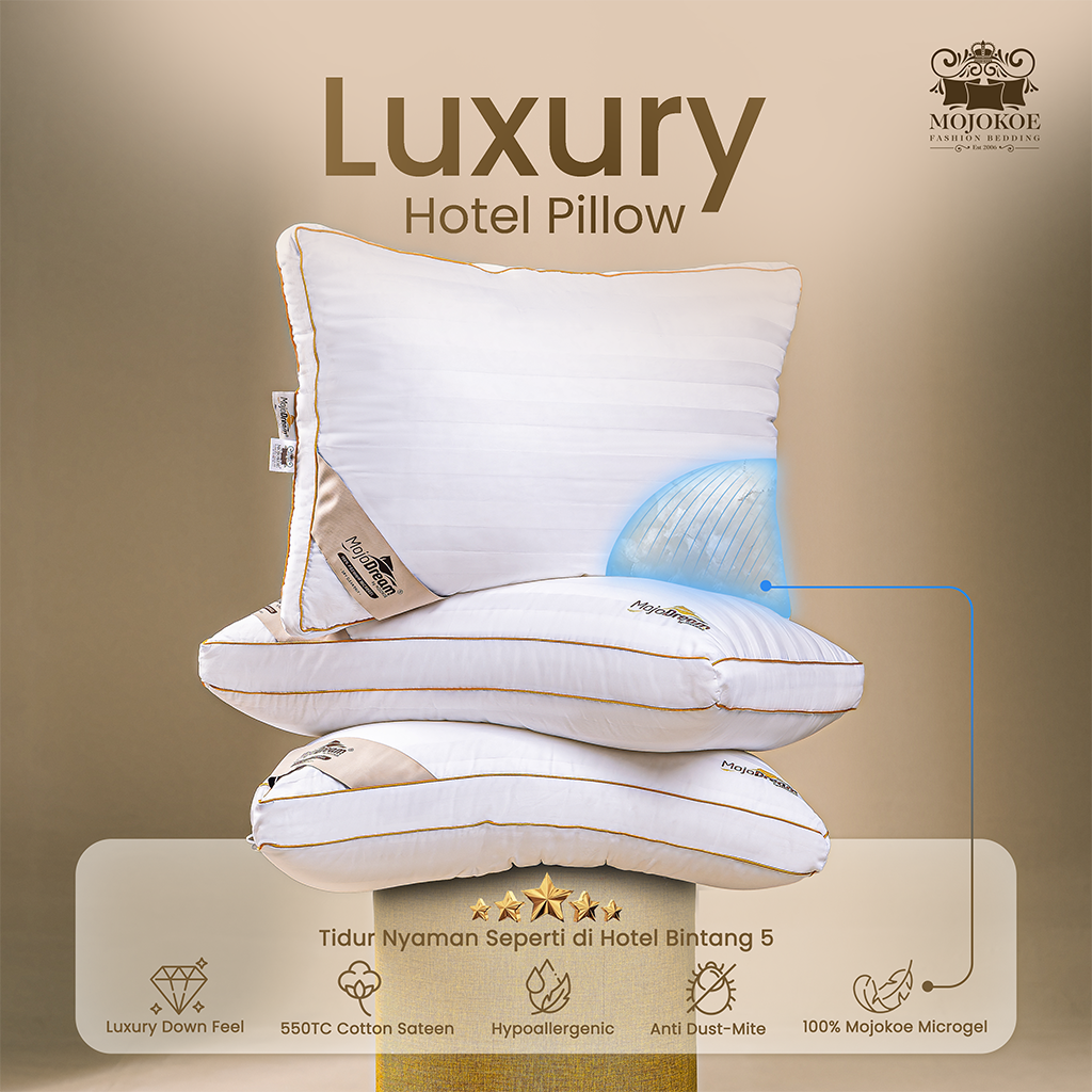 MOJOKOE Luxury Hotel Pillow 100% Microgel