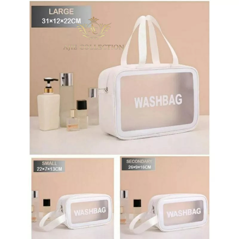 Washbag Tas Kosmetik Waterproof Anti Air - Travel Bag - Tas Kosmetik - Pouch kosmetik - Washbag - Tas Peralatan mandi